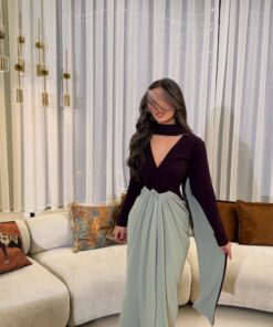 A.Purple/Tiffany dress