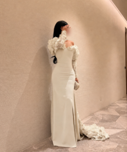 Ab.creamy flower dress